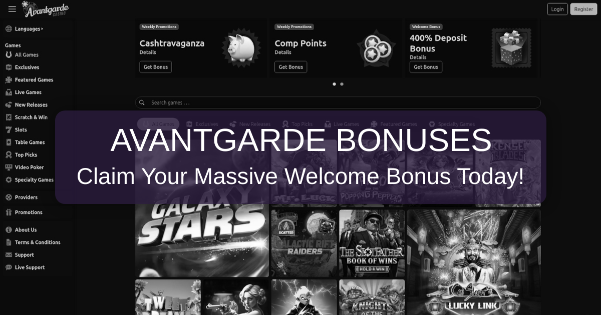Avantgarde Casino Bonuses USA 2026 | Verified Bonus Review